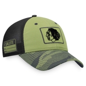 Fanatics Branded Men's Camo/Black Chicago Blackhawks Military Appreciation Snapback Hat