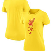 Nike Women's Yellow Liverpool Crest T-Shirt