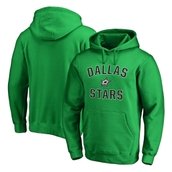 Fanatics Branded Men's Kelly Green Dallas Stars Team Victory Arch Fitted Pullover Hoodie