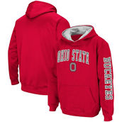 Colosseum Youth Scarlet Ohio State Buckeyes 2-Hit Pullover Hoodie