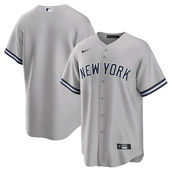 Nike Men's Gray New York Yankees Road Replica Team Jersey