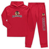 Concepts Sport Men's Red Chicago Blackhawks Big & Tall Pullover Hoodie & Joggers Sleep Set