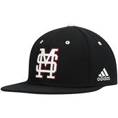 adidas Men's Black Mississippi State Bulldogs On-Field Baseball Fitted Hat