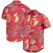 FOCO Men's Scarlet San Francisco 49ers Thematic Button-Up Shirt