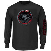 Fanatics Branded Men's Black San Francisco 49ers Big & Tall Color Pop Long Sleeve T-Shirt