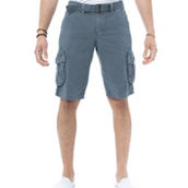 Men's Belted Knee Length Tactical Cargo Shorts