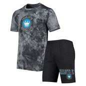 Concepts Sport Men's Charcoal Charlotte FC Billboard T-Shirt & Shorts Sleep Set