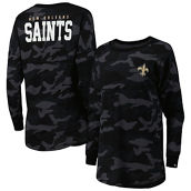 New Era Women's Black New Orleans Saints Camo Long Sleeve T-Shirt