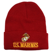 US Marines Embroidered Logo Beanie