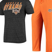 Concepts Sport Men's Orange/Black Houston Dynamo T-Shirt & Pants Sleep Set