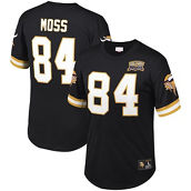 Mitchell & Ness Men's Randy Moss Black Minnesota Vikings Retired Player Name & Number Mesh Top
