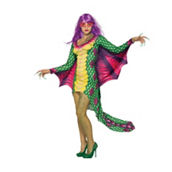 Womens Dazzling Dragon Dress W/Mask Costume