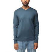 Men's Slim Fit Midweight Pullover V-Neck Sweater
