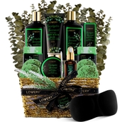 Lovery Eucalyptus Spearmint Bath Set - Luxury Aromatherapy Home Spa Set – 17 Piece