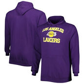Profile Men's Purple Los Angeles Lakers Big & Tall Heart & Soul Pullover Hoodie
