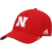 adidas Men's Scarlet Nebraska Huskers 2021 Sideline Coaches AEROREADY Flex Hat
