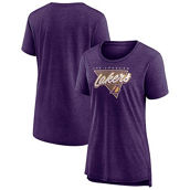 Fanatics Branded Women's Heathered Purple Los Angeles Lakers True Classics Tri-Blend T-Shirt