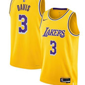 Nike Unisex Anthony Davis Gold Los Angeles Lakers Swingman Jersey - Icon Edition