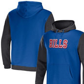 NFL x Darius Rucker Collection by Fanatics Men's Royal/Heather Charcoal Buffalo Bills Colorblock Pullover Hoodie