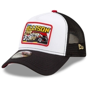 New Era Men's White/Black Davey Allison Legends 9FORTY A-Frame Adjustable Trucker Hat
