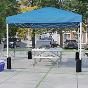 Flash Furniture Pop Up Canopy Tent and Folding Bench Set