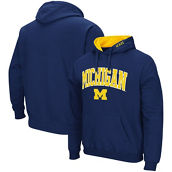 Colosseum Men's Navy Michigan Wolverines Arch & Logo 3.0 Pullover Hoodie