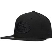 New Era Men's Black San Francisco 49ers Black on Black Low 59FIFTY II Fitted Hat
