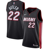 Nike Unisex Jimmy Butler Black Miami Heat Swingman Jersey - Icon Edition
