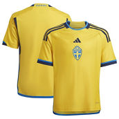 adidas Youth Yellow Sweden National Team 2022/23 AEROREADY Home Replica Jersey