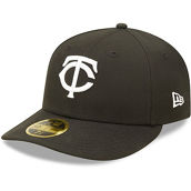 New Era Men's Minnesota Twins Black & White Low 59FIFTY Fitted Hat