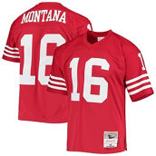 Mitchell & Ness Men's Joe Montana Scarlet San Francisco 49ers Legacy Replica Jersey