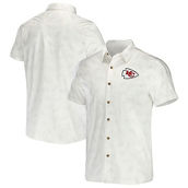 NFL x Darius Rucker Collection by Fanatics Men's White Kansas City Chiefs Woven Button-Up T-Shirt