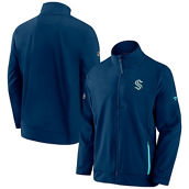 Fanatics Branded Men's Deep Sea Blue Seattle Kraken Authentic Pro Rink Coaches Full-Zip Jacket