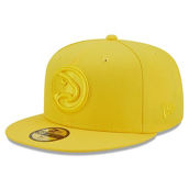 New Era Men's Yellow Atlanta Hawks Color Pack 59FIFTY Fitted Hat
