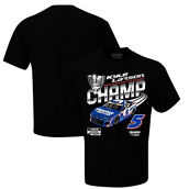Hendrick Motorsports Team Collection Men's Black Kyle Larson 2021 NASCAR Cup Series HendrickCars.com Official Champ T-Shirt