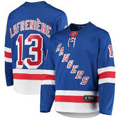 Fanatics Branded Men's Alexis Lafrenière Blue New York Rangers Premier Breakaway Player Jersey