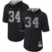 Mitchell & Ness Men's Bo Jackson Black Los Angeles Raiders Retired Player Mesh Name & Number Hoodie T-Shirt