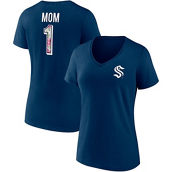 Fanatics Branded Women's Deep Sea Blue Seattle Kraken Team Mother's Day V-Neck T-Shirt