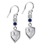 Dayna Designs Air Force Falcons Dangle Crystal Earrings