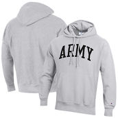 Champion Men's Heathered Gray Army Black Knights Team Arch Reverse Weave Pullover Hoodie