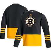 adidas Men's Black Boston Bruins Logo AEROREADY Pullover Sweater