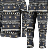 Concepts Sport Men's Black Army Black Knights Ugly Sweater Knit Long Sleeve Top and Pant Set