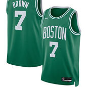 Nike Unisex Jaylen Brown Kelly Green Boston Celtics Swingman Jersey - Icon Edition