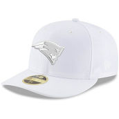 New Era Men's New England Patriots White on White Low 59FIFTY Fitted Hat