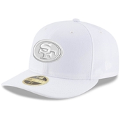New Era Men's San Francisco 49ers White on White Low 59FIFTY Fitted Hat