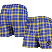 Concepts Sport Men's Blue/Gold St. Louis Blues Ledger Flannel Boxers