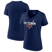 Fanatics Branded Women's Navy Atlanta Braves 2022 season Locker Room V-Neck T-Shirt