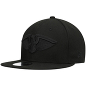 New Era Men's New Orleans Pelicans Black On Black 9FIFTY Snapback Hat