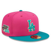 New Era Men's Pink/Green Los Angeles Dodgers Cooperstown Collection 1981 World Series Passion Forest 59FIFTY Fitted Hat - Pink/Green