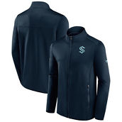 Fanatics Branded Men's Deep Sea Blue Seattle Kraken Authentic Pro Rink Fleece Full-Zip Jacket